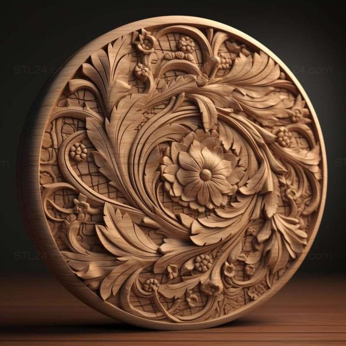 Patterns and decorations (stl simple 2, PATTERN_1898) 3D models for cnc